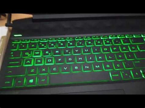 laptoplarda klavye ışığı nasıl açılır
